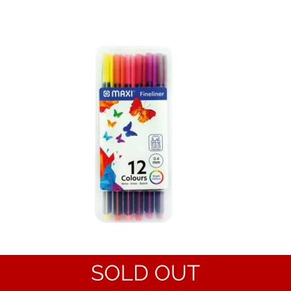 Fine Liner Maxi 12 Colors